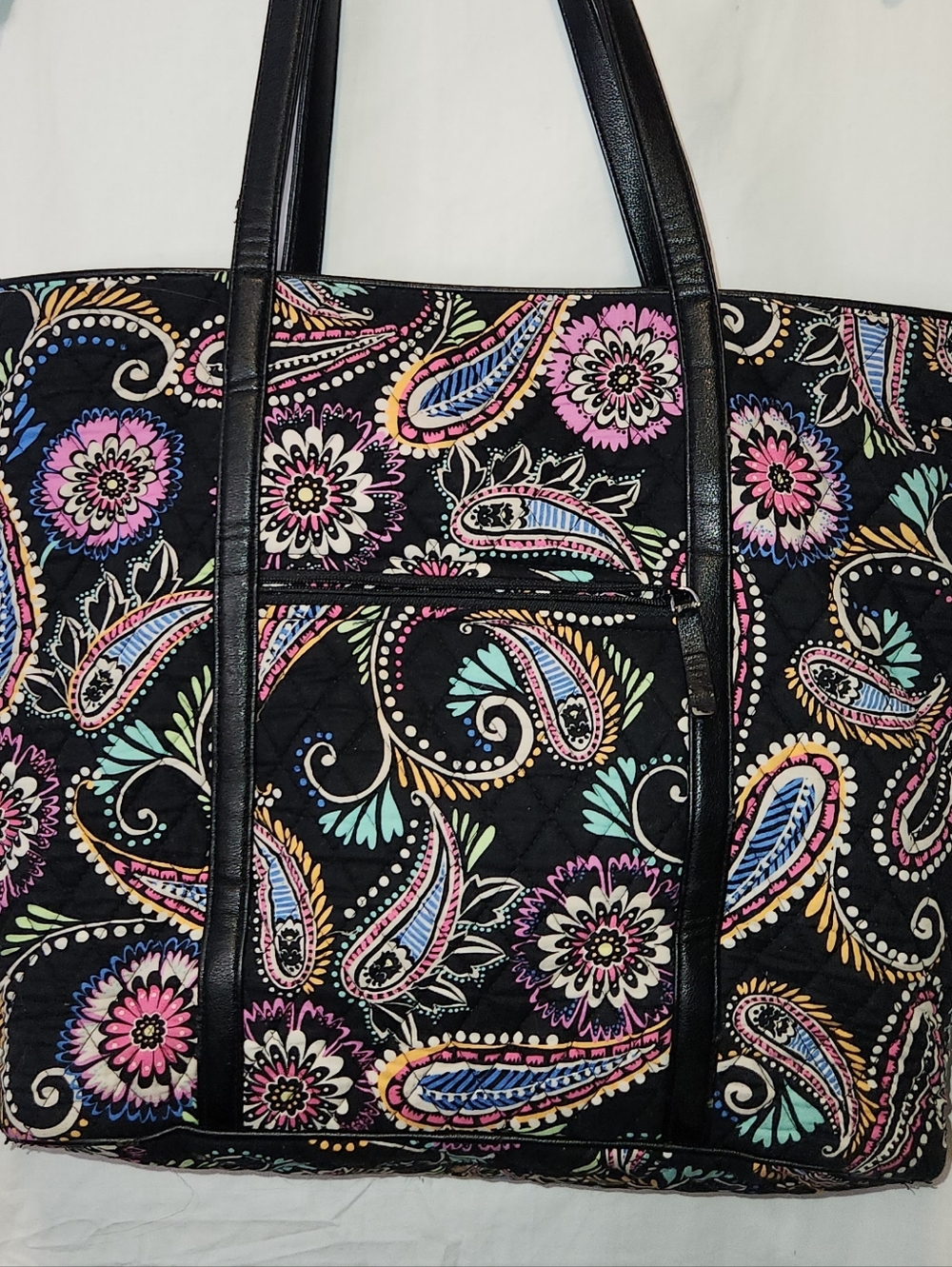 Vera Bradley Paisley Floral Quilted Tote